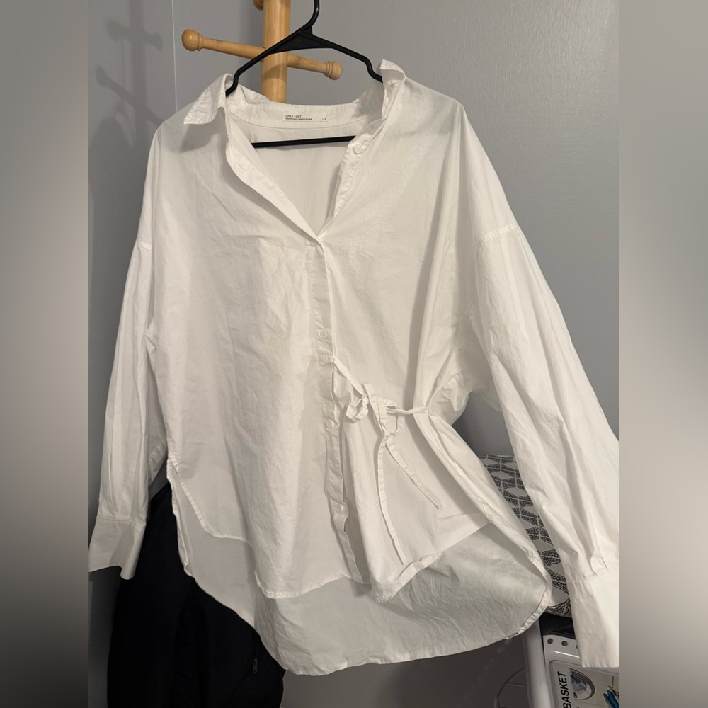 OAK + FORT Crisp White Shirt